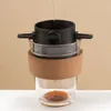 2pcs Foldable Coffee Filter Stainless Steel Drip Coffee Holder Easy Clean Reusable Paperless Pour Over Coffee Dripper