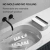 MUSAMBAN Portaspazzolino UV Sterilizzatore intelligente per spazzolino Dentifricio automatico Dispenser per spremiagrumi Scaffale Set di accessori per il bagno 210724