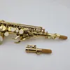 Saxophone soprano à tuyau droit JUPITER JPS-747 B Saxophone laqué en laiton de haute qualité avec étui à embouchure