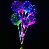 Décoration de fête LED Bobo Ballon avec 31,5 Pouces Bâton 3 Mètres Chaîne Ballon Lumière Noël Halloween Mariage Anniversaire XG0061