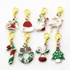 Mix 50pcs / lot Christmas Lobster Clasp Dangle Diy Smycken Tillbehör Armband / Hängsmycke Hängande Charms