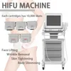 Diğer Güzellik Ekipmanları Spa Taşınabilir HIFU Yüksek Yoğunluklu Ultrason Hifu Yüz Vücut Kaldırma Kırışıklık Kaldırma Makinesi Cilt Sıkma 5 Kartuş CE