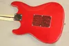 Magasin d'usine cerise sunburust corps rouge pickguard manche en érable manche ST 6 cordes guitare électrique guitarra1205594