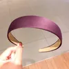 1pc Plastic Fashion Canvas Wide Hoofdband Band Hoofddeksels Bezel Accessoires voor Vrouw Satin Covered Hars Hairbands