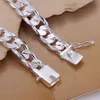 Hoge Kwaliteit Mode Hij 925 Sterling Zilveren Armbanden Charm 10mm Ketting Mannen Vrouwen Huwelijkscadeau Fabrieksprijs