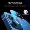 Camera Lens Screen Protectors 3D Volledige dekking Duidelijke transparant rug gehard glas met Flash Circle voor iPhone 14 Pro Max 13 12 Mini 11 12Pro Factory Groothandel