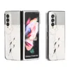 삼성 갤럭시 Z를위한 패션 전화 케이스 3 5g 울트라 얇은 PC + TPU 카메라 보호 하드 쉘 백 커버 충격 방지 럭셔리 한국어 디자인 메이크업 phonecase