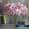 1 PC Artificial Falso Borboleta Orquídea Pano Flor Bonsai Casamento Estágio Festa Jardim Home Varanda Decoração Ano Novo Produtos