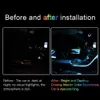 12V LED RGB Bil Inredning Footwell Atmosfär Lampor Strip Ambient Light Multicolor under Lighting Kit app musik aktiv funktion