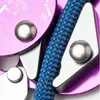 Ledningar, Slingor och Webbing 22KN Klättringsutrustning Descender Gear Stopp för 9-13mm Rope Clamp Grab Rescue Rappel Ring Safety