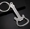 Fashion Hot Gift Zinc Alloy beer guitar bottles openers bottle opener keychain keyring keys chain key ring