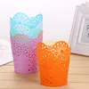 Hollow Flower Brush Storage Pen Pencil Pot Holder Container Desk Organizer Office Desk Decoration Gift 7 Colors