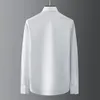 Retro-Stil bedrucktes Hemd Herren Langarm Slim Fit Business Formal Dress Shirts Streetwear Social Party Männer Kleidung 210527