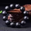 Boucles d'oreilles Collier Six Mots Mantra Perles Yoga Ensemble de Bijoux Pierre Obsidienne Naturelle Prière Chapelet Bracelets Pour Femmes Hommes Cadeaux Amis
