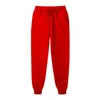 Pantaloni da uomo 2022 Pantaloni autunnali e invernali Casual Fleece Sport Jogging 14 colori Ladies Fitness Training Sport