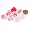 4pcs 8 cm rozen hoofd Scrapbooking bruiloft Flower Wall diy decoratieve kransen feest huisdecoratie accessoires kunstmatige jllzqf