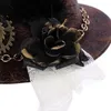 Autre événement Fourniture de fête Halloween Gothic Mini Top Hat Sampunk Gears Chaîne Plume Cosplay Clip Hair N58F8508803