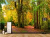 Wallpapers Custom Po Designs 3d Wall Murals Wallpaper Picture The Forest Park Painting Decor For Living Room