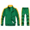 Jogging kläder Två datorer sweatsuits Tracksuit män Team Track kostym Zip Jacket Sweatpants Joggers Tracksuits Sport kostymer set