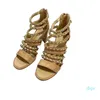 2022-Spring و Summer Fashion Sandals و Slippers Midde-Heel Cheel Chain Decoration Drage-Thored Drage Drage Elegant Elegant