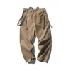 Pantalons pour hommes décontractés de Style japonais lâche Harem Cargo jambe large Baggy printemps automne pantalon en coton