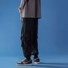 Streetwear Sweatpants Män Kläder Vinatge Multi-Pocket Casual Cargo Byxor Vår Höst Loose Joggers Pantalones de Hombre G220224