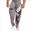 Muscle Men's Quality Summer Cotton Sweatpants Fitness Pants Men Joggers Casual Pants Personality Printing Sweatpants Trousers 210707