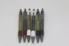 De Egypt Series 6 -stijl kleur Ballpoint Pen vintage goud/zilveren trim met serienummer Office School Supply Perfect Gift