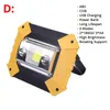 Projecteurs Projecteur portable LED Lampe de travail Lampe de poche rechargeable USB Lampe de voyage extérieure pour camping Lanterne Utiliser 18650 Batterie 5200MAH