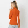 Duckwaver S~4XL Plus Size Women Sweaters Turtleneck Pullovers soft Primer Shirt Long Sleeve Casual Slim-fit Knitted Sweater 210914