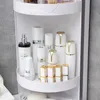 360 stopni obrotowa łazienka organizator półka ścienny szampon kosmetyczny stojak do przechowywania kuchni domowej akcesoria łazienkowe 210626
