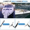 2 Sztuk Bungee Dock Line Łódź Bungee Cord Shoornbing Cumowanie Liny Łódź Kotwica Linia Dock Liny PWC 4-5.5ft rozciągliwy