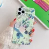 Bananblad Flower Case for Samsung A52 A72 A32 A51 A71 S20 Fe S21 Plus S10 S8 S9 Note 20 Ultra Soft Telefon Back Cover