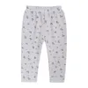 Baby Pajamas Наборы Девушка Мальчик Пижамая костюм Осень Дети Длинные Рукавы Топы + Брюки 2 Шт. Детская одежда Вафля Paffle