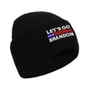 Nieuwe Winter Let's Go Brandon Gebreid voor Mannen Vrouwen Gebreide Dikke Warme Hip Hop Caps Black Letter Unisex Cap