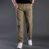 L-6XL Cargo Pants Men Pocket Out Door Full Length Pants Male Simple Black Straight Trousers Homme Loose Cotton Casual Pants Grey H1223