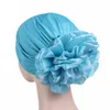 Outono inverno mulher mulher grande flor turbante tampão muçulmano hijab cachecol pano elástico acessórios de pano caps islâmico sob bonnet chemo beanie chapéus