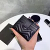 Wallets Cardholder France Paris Alphabet Black Style Luxurys Mens Women Designers Bags Pp21071603