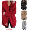 ZOGAA Teddy Coat Kobiety Kurtki zimowe Plus Rozmiar Płaszcz Z Kapturem Ciepłe Włochate Kobiet Płaszcze Z Długim Rękawem Chaqueta Mujer XXXL 211220