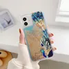 Güzel Tavuskuşu Quicksand Kılıfları iPhone 12 Mini Pro Max 11 XR XS X 8 7 6 ADET + TPU Sıvı Bling Phoenix Glitter Yüzer Kapak