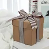 StoBag 50Yard Stripe Color Ribbon Wedding Party Handmade Gift Box Roses Crafts Decoration Stickers Width 2.5cm Wrapping 210602