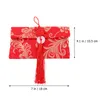 Envoltório de presente 2 pcs ano envelopes vermelho festival chinês sacos de dinheiro para crianças