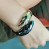Manilai misturado cor liga pulseira pulseiras para mulheres serpente forma jóias instrução de moda pulseiras braceletes acessórios festa q0719