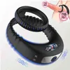 Nxycoockrings herrlås fin ring fördröjning krage vuxna produkter usb laddning vibration massage manliga onani enhet sexleksaker 1126