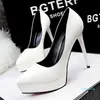 SURES BUTS Platforma Platforma Kobieta Pumps Super High Stiletto 12 cm Wedding Women Sexy Party