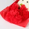Fournitures de fête avec ours savon fleurs ensemble boîte-cadeau anniversaire oeillet Bouquet saint valentin cadeaux pour les femmes