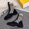 women's boots 2021 classic designer luxury Martin Knight lace-up chunky soled check low heel sizes 35-41