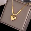 Pendant Necklaces Heart Pandent For Women Gold Color Stainless Steel Chain Romantic Po Frame Necklace Fashion Jewelry Gifts