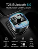 A23 Carregador de carro Detecção de tensão Celular FM Transmissor Hands-Free Bluetooth MP3 player para telefones celulares