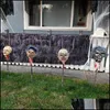 Maski imprezowe świąteczne zapasy Home Halloween okropny Ghastf przerażający przerażający realistyczna maska ​​maskarada Dekoracja rekwizytów Cosplay Cosplay Costplay